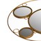 Uniquewise Decorative Round Frame Gold Metal Wall Mounted Modern Mirror with 4 Glass Mirror Balls QI004577 - alternate 6